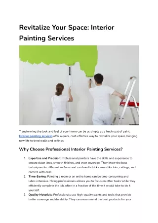 Revitalize Your Space_ Interior Painting Services