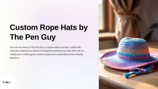 Trendy Custom Rope Hats by The Pen Guy