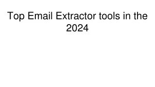 Top Email Extractor tools in the 2024