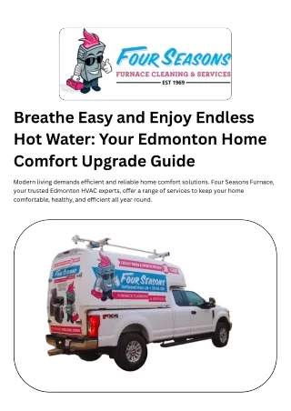Furnace and duct cleaning Edmonton