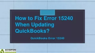 Here's some easy tricks for fixing QuickBooks Desktop Error 15241