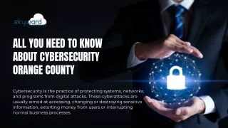 All You Need To Know About Cyber Security Orange County