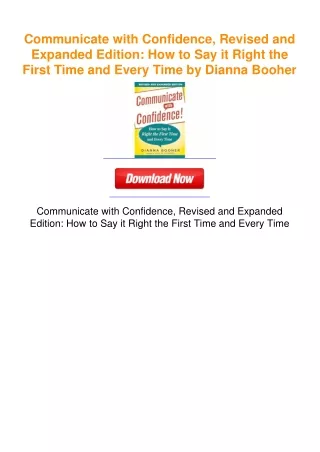 Communicate with Confidence, Revised and Expanded Edition: How to Say it