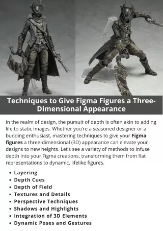 Techniques to Give Figma Figures a Three-Dimensional Appearance