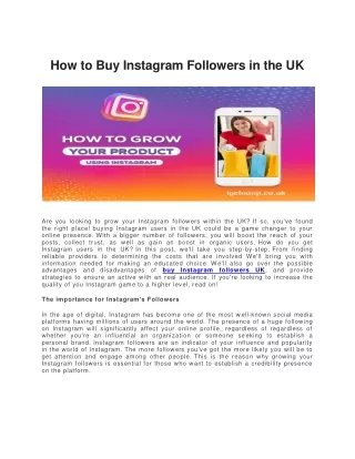 How to Buy Instagram Followers in the UK