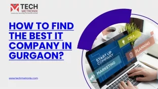 How to Find The Best IT Company in Gurgaon?