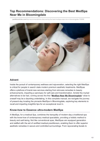 Top Recommendations Discovering the Best MedSpa Near Me in Bloomingdale (1)