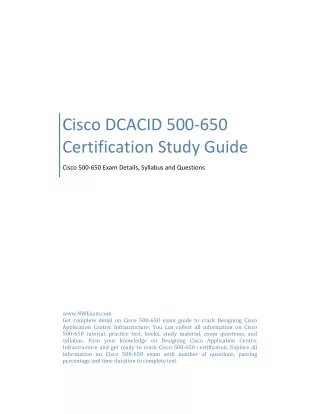 Cisco DCACID 500-650 Certification Study Guide