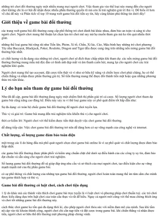 TOP 9  Game bài đổi thưởng qua ngân hàng uy tín