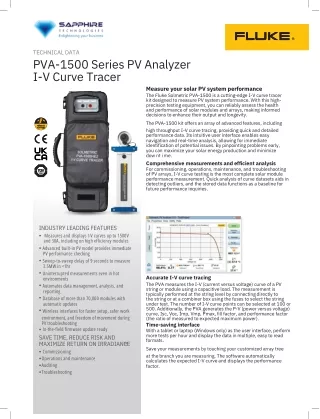 Fluke Solmetric-Analyzer