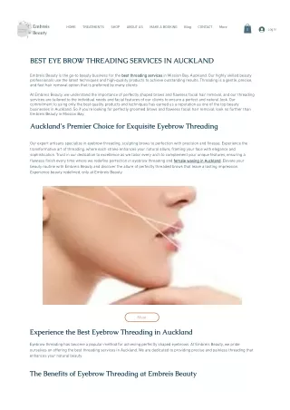 Eyebrow threading St Heliers
