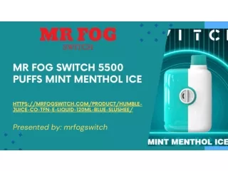 Unveiling the Cool Sensation: MR FOG SWITCH 5500 PUFFS Mint Menthol Ice