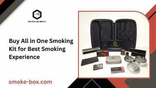 Buy All in One Smoking Kit for Best Smoking Experience
