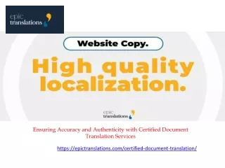 Ensuring Accuracy and Authenticity with Certified Document Translation Services