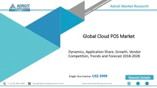 Cloud POS Market Trend and Technology, Report Analysis 2018-2028