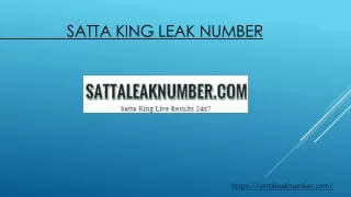 Satta King Leak Number