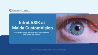 Maida CustomVision's IntraLASIK: Refractive Eye Surgery in Jacksonville, FL