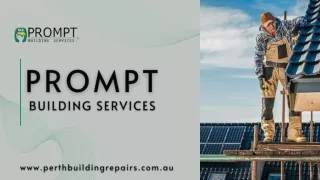 Roof Installation Company Perth - Prompt Building Services