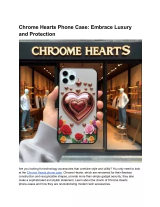 Chrome Hearts Phone Case_ Embrace Luxury and Protection