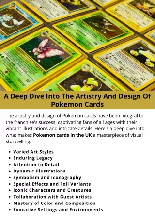 A Deep Dive Into The Artistry And Design Of Pokemon Cards