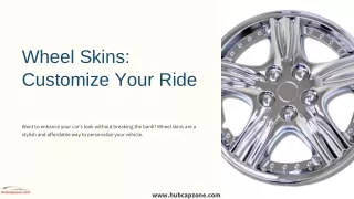 Enhance Your Car's Appearance with Hubcapzone Wheel Skins