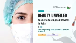 Cosmetic Testing Lab in Dubai