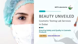 Cosmetic Testing Lab in Dubai