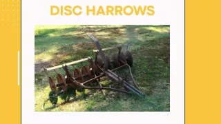 Disc harrows