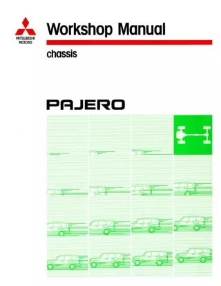 2003 MITSUBISHI MONTERO PAJERO Service Repair Manual