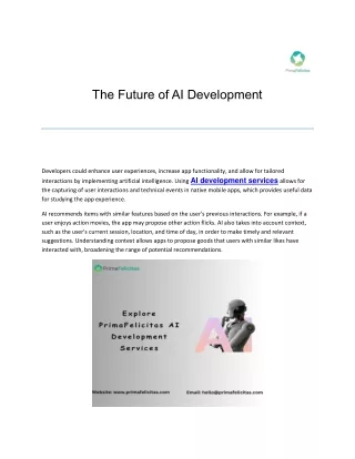 The Future of AI Development