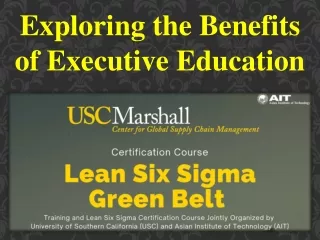 Exploring the Benefits of Executive Education