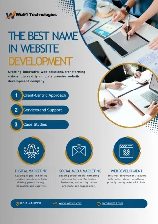 Discover Top Website Development Company in India Wiz91 Technologies