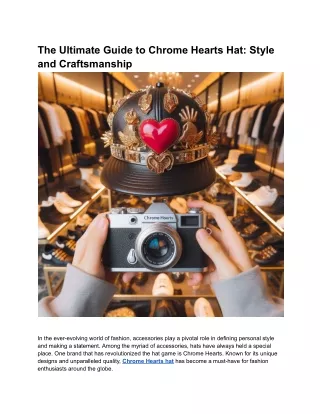 The Ultimate Guide to Chrome Hearts Hat_ Style and Craftsmanship