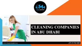 CLEANING COMPANIES IN ABU DHABI