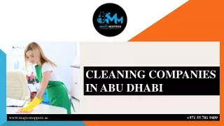 CLEANING COMPANIES IN ABU DHABI