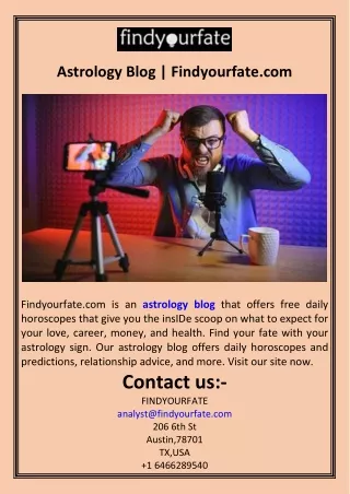 Astrology Blog  Findyourfate.com