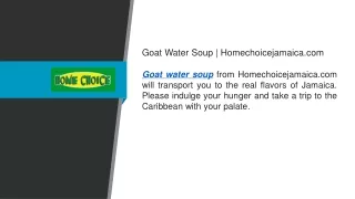 Goat Water Soup  Homechoicejamaica.com