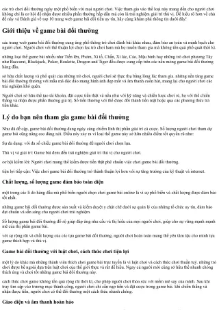 TOP 9  Game bài đổi thưởng qua ngân hàng uy tín