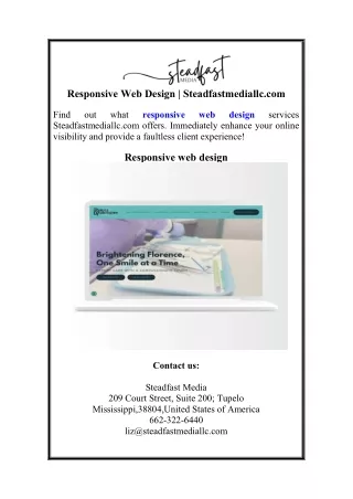 Responsive Web Design | Steadfastmediallc.com