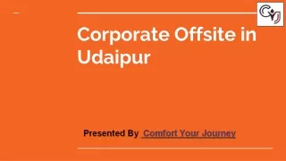 Corporate Team Outing in Udaipur | Corporate Offsite