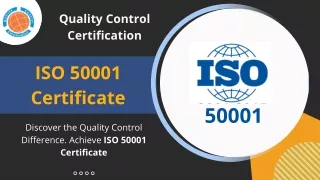 ISO 50001 Certificate QC CERTIFICATION