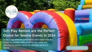 Rent Safe and Fun Soft Play Equipment At Party Baby Seattle