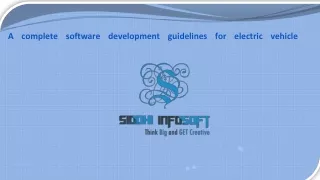 A complete software development guidelines for electric vehicle - Siddhi Infosoft