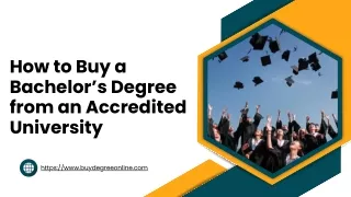 How to Buy a Bachelor’s Degree from an Accredited University