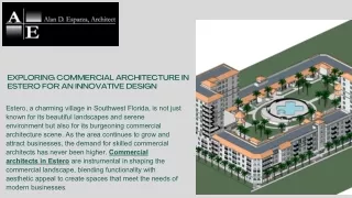 Innovations in Commercial Architecture in Estero