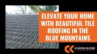 Elevate Your Home with Beautiful Tile Roofing in the Blue Mountains