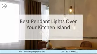 Best Pendant Lights Over Your Kitchen Island | Whispering Homes