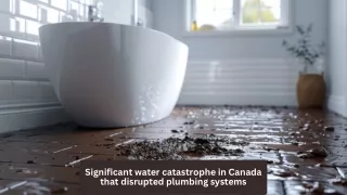 Significant water catastrophe in Canada that disrupted plumbing systems