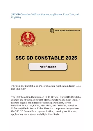 SSC GD Constable 2025