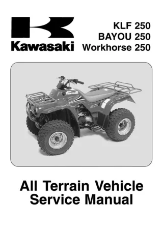 2005 Kawasaki KLF250-A3 Service Repair Manual